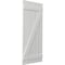 Ekena Millwork Americraft 5-Board (2 Batten) Wood Spaced Board-n-Batten Shutters w/ Z-Bar, ARW102SB519X77STH, PR ARW102SB519X77STH - alternate 5